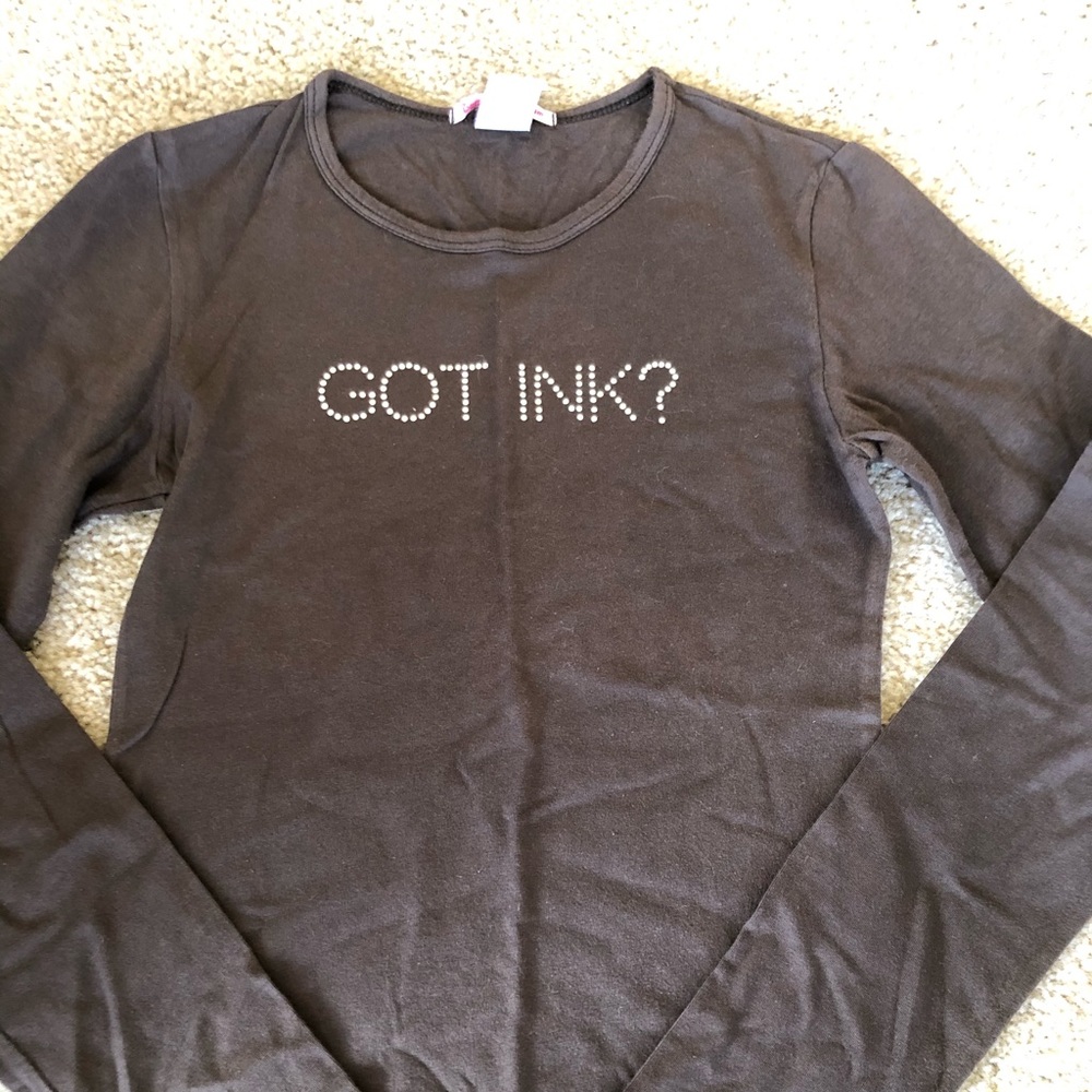 Got ink? Bling long sleeve